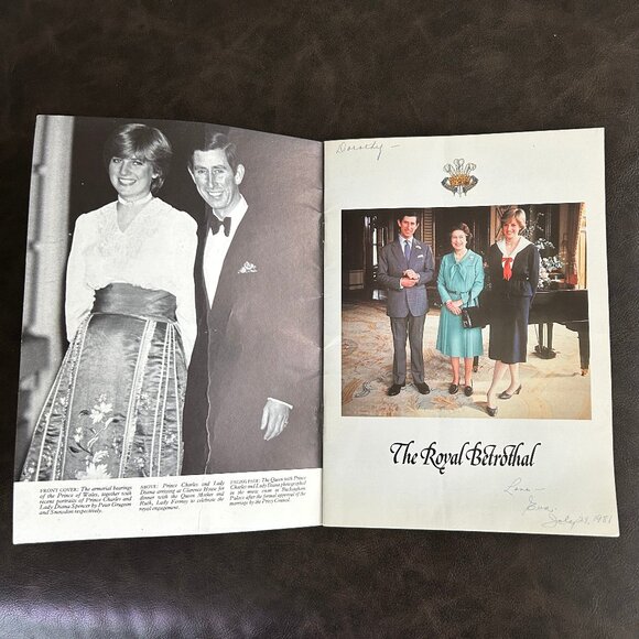 Vintage Royal Betrothal Commemorative Booklet - Picture 3 of 4